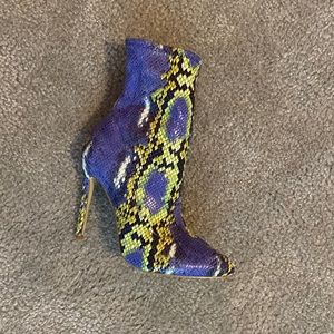 Snakeskin Booties